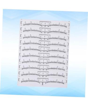 NOLITOY 100pcs Disposable Eyebrow Ruler Eyebrow Stencil Kit Disposable Gauge Eyebrow Trimming Caliper - Buy Online on SooperMarket.com