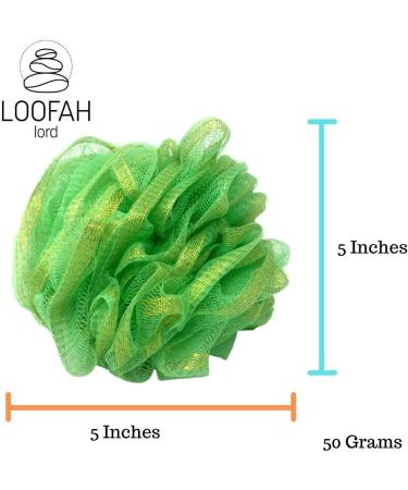 Buy 20 Large Elegant Zari 40g Golden Lace Bath Loofahs - Wholesale Bulk Assorted Colors | Premium Shower Accessories - Buy Online on SooperMarket.com