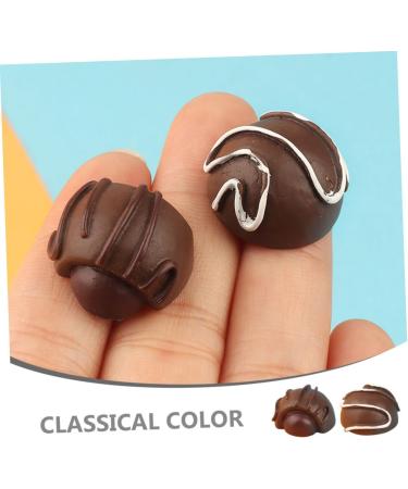 ifundom Toys 16pcs Simulation Chocolate Interesting Chocolate Model Small Chocolate Decor Fake Chocolate Simulated Decorative Chocolate Decor Chocolate Props Bulk Resin Dessert Biscuits 2.00X2.00X1.50CM 1 - Buy Online on SooperMarket.com