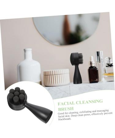 Gogogmee Face Brush Cleaning Tool Skin Care Brush Facial Scrubber Brush Soft Bristle Facial Brush Facial Brush Cleansing Brush Cleaner Face Wash Tool Handheld Face Cleaning Brush 12.50X5.00X5.00CM Black - Buy Online on SooperMarket.com