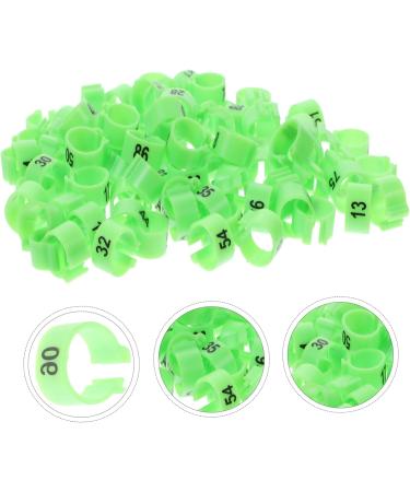 Beavorty 300 Pcs Pigeon Anklet Where Labels Pet Chicken Bands Birds Supplies Bird Drinker Ornamental Pigeon 1X1X0.8CMx3pcs Greenx3pcs - Buy Online on SooperMarket.com