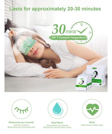 16-Pack Unscented Steam Eye Masks for Dark Circles, Puffiness, Headache, and Stress Relief - Buy Online on SooperMarket.com