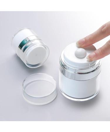 UMETASS 3-pcs 1oz Airless Pump Jar Set - Travel Size Refillable Vacuum Bottles for Creams and Lotions 30ml/1.0oz - Buy Online on SooperMarket.com