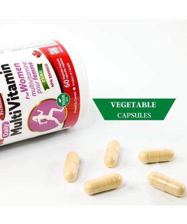 Nutridom Complete Women's Multivitamin | Iron Vitamin D3 B-Vitamins and Antioxidants C & E | Gluten-Free Non-GMO 60 Vegetable Capsules - Buy Online on SooperMarket.com
