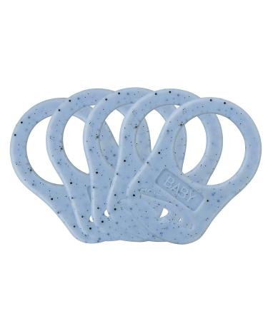 Soft Silicone Baby Pacifier Holder Clip - 5pcs Multi Colors | Free Silicone Adapter Rings - Shop Now! - Buy Online on SooperMarket.com