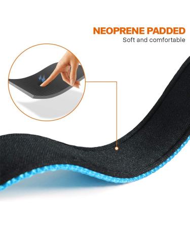 Taglory Soft Padded Neoprene Dog Collar for Medium Dogs - Adjustable Reflective Sky Blue - Perfect for Training - 1-Pack - Buy Online on SooperMarket.com