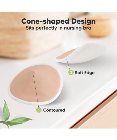 Organic Bamboo Nursing Breast Pads - 14 Washable Pads + Wash Bag - Breastfeeding Nipple Pad for Maternity - Reusable Nipplecovers for Breast Feeding (Lovelle  Large 4.8") Lovelle Large 4.8" - Buy Online on SooperMarket.com