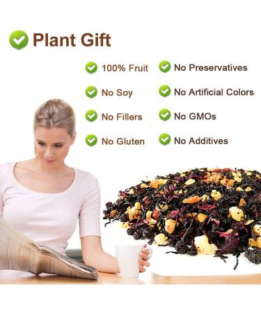 Plant Gift Hawaiian Black Tea Oganic Fruit Herbal Tea All Natural Flavors Loose Leaf Ceylon Roselle Papaya Pineapple Mango Grape Lemon Non GMO Vegan Tea Bags Into Iced Tea & Hot Tea 70G/2.5oz - Buy Online on SooperMarket.com