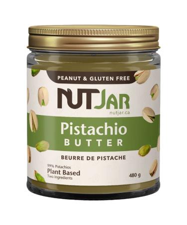 NutJar Premium Pistachio Butter 480 g No Added Sugars Colours or Preservatives Vegan Gluten Free Keto Friendly Made in Canada 480 g (Pack of 1)
