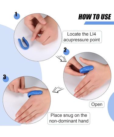 8 pcs Hypoglycemia Acupoint Clip Portable Reusable Hand Pressure Acupoint Clip Suitable for Massaging Acupoints Relieving Headaches - Buy Online on SooperMarket.com