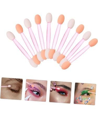 MUSISALY 100pcs Eye Shadow Stick Double Ended Makeup Brush Sponges Makeup Comestic Mini Para Emulsion Pink 6.20X0.50X0.50CM Pink - Buy Online on SooperMarket.com