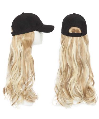 Buy Affordable Tess Extensions 16 Ombre Light Brown/Blond Synthetic Hair with Black Baseball Cap | 290g Women's Hair Extensions - Buy Online on SooperMarket.com