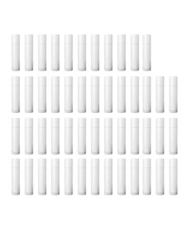 50Piece Empty Lipstick Tube 5g White Plastic Lip Balm Containers For DIY Homemade Lip Care Products Lip Balm Packaging