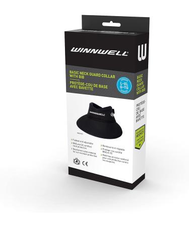 Buy Winnwell Neck Protection Basic Collar with Bib Senior - Superior Comfort & Safety for Hockey | International Shipping Available - Buy Online on SooperMarket.com