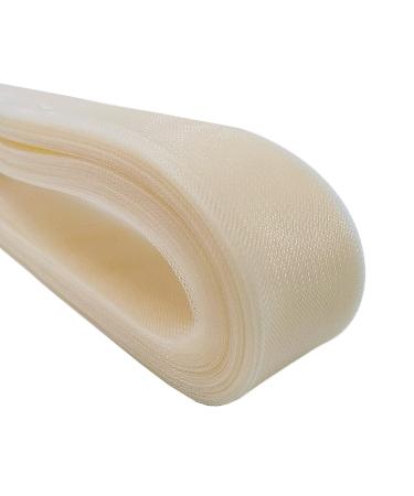 Abbaoww 50 Yards 2 Inch Soft Horsehair Braid for Polyester Boning Sewing Wedding Dress Dance Gowns Dress Accessories (Ivory)