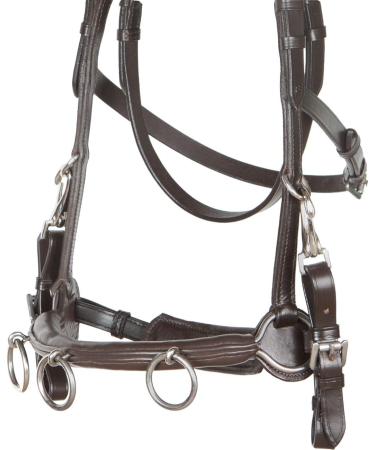 Heinick-Reitsport French Professional Leather Caveson | Brown Cavecon Cavesson for Thoroughbred & Cob | International Shipping Available - Buy Online on SooperMarket.com