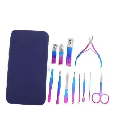 Mikinona 1 Set Nail Set Nail Tools Manicure Grooming Kit Pedicure Care Tools Manicure Grooming Tool Needle Cuticle Pusher Kit Manicure Kit Clip Trimmer Nail Art Supplies Stainless Steel