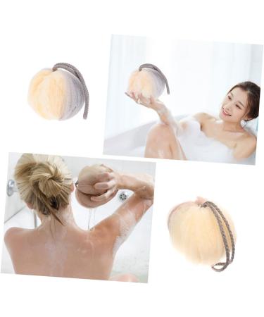 Angoily 4 Pcs Exfoliating Bath Flower Shower Balls - Eco-Friendly Loofah Poufs & Scrub Sponges for Spa-like Home Baths - Buy Online on SooperMarket.com