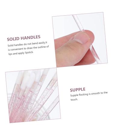 NOLITOY 400 Pcs Lip Brush Set | Disposable Lip Gloss & Eyeshadow Applicators | Pink Crystal Handle Makeup Brushes - Buy Online on SooperMarket.com