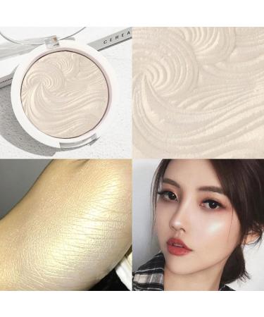 Highlight Powder Palette Professional Shimmer Glitter Face Highlighter Makeup Facial Brightening Shimmer Powder for Makeup styles 1 - Buy Online on SooperMarket.com