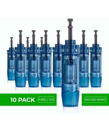 Dr. Pen Ultima M8S / A9 0.25mm Round Nano Cartridges - 10 Pack Disposable Replacement Parts - Buy Online on SooperMarket.com