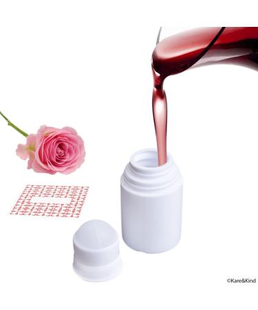 Kare & Kind Refillable Roll-On Deodorant Bottles (6-Pack) - Empty - 1 Oz (30 ml) - 20 Writable Stickers - Twist Cap - For Homemade Natural Deodorant Sunscreen Moisturizer etc. - Buy Online on SooperMarket.com