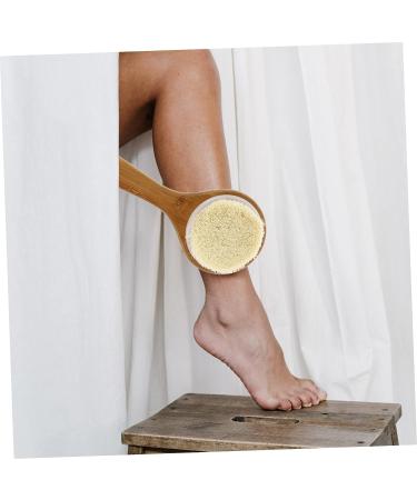 BCOATH Bamboo Handle Bath Cleaner Brush - Double-Sided Scrubber for Shower and Body Scrubbing - Buy Online on SooperMarket.com
