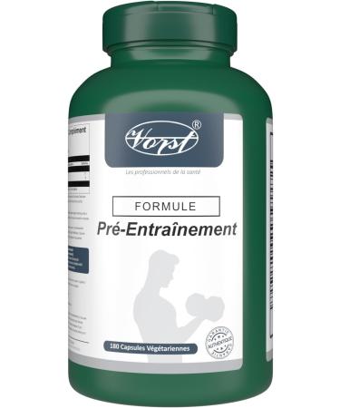 VORST Pre Workout Formula 3 x 180 Vegan Capsules | Nitric Oxide Supplement | Powder Pills | 3 Bottles 540 count (Pack of 1) - Buy Online on SooperMarket.com