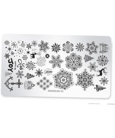 Christmas Nail Stickers & Stamping Plates | International Shipping - Nail Art Beauty Patterns - Buy Online on SooperMarket.com
