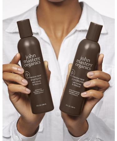 John Masters Organics Intensive Repair Shampoo with Honey & Hibiscus - 8 fl oz | Organic Hair Care for All Hair Types - International Shipping Available - Buy Online on SooperMarket.com