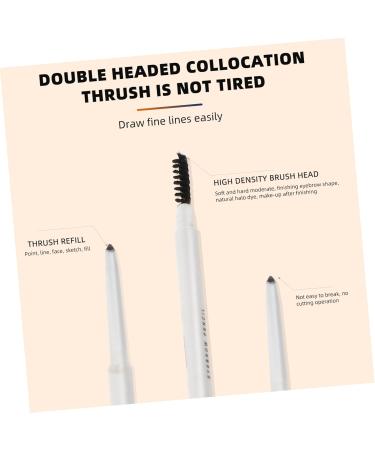 HAPINARY 2pcs Eyebrow Pencil Brown Waterproof Brow Pencil Eyebrow Makeup Pen Brow Pen Brush - Buy Online on SooperMarket.com