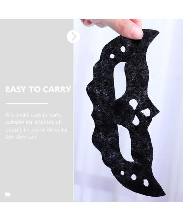 100 Sheets Bamboo Charcoal Black Eye Mask Paper - Moisturizing & Breathable Eye Care Masks for Women - DIY Dry Eye Treatment - Buy Online on SooperMarket.com