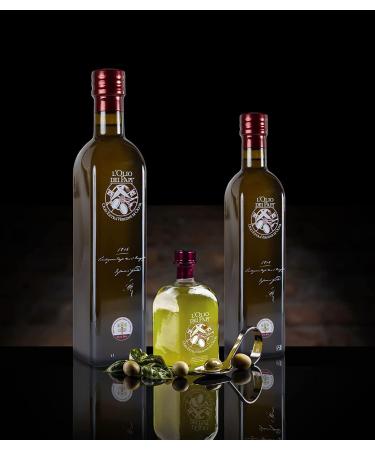 L'Olio dei Papi 100% Italian Extra Virgin Olive Oil - Cold Extracted from Centuries-Old Olive Groves | 0.25 LT Bottle - Buy Online on SooperMarket.com