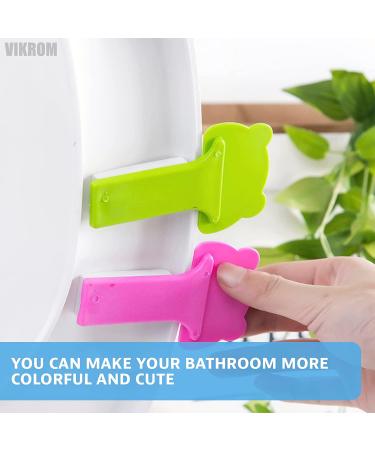 4Pcs Toilet Seat Lifter Tool - Self-Adhesive Handle for Touch-Free Lid Lifting - Portable and Hygienic Toilet Seat Cover Lifters - Buy Online on SooperMarket.com