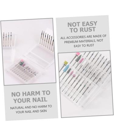 minkissy 3 Sets Nail Polisher Nail Drills for Acrylic Nails Professional Manicure Nail Drill Bits Power Tools Manicure Trimming Polishing Heads Efficient Alloy Tungsten Steel Tapa - Buy Online on SooperMarket.com
