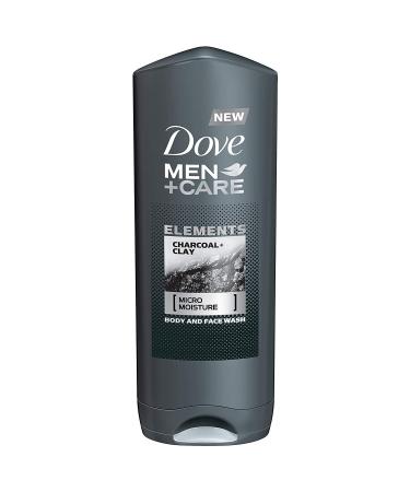 Dove Men + Care Elements Body Wash, Charcoal and Clay, 13.5 Ounce (Pack of 3)
