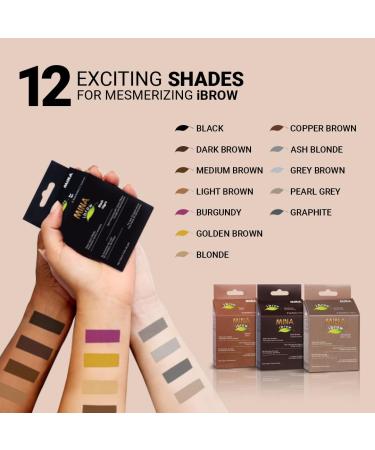 MINA ibrow Henna Hair Color - Semi Permanent Burgundy Henna Kit for Stunning Brows | Shop Internationally - Buy Online on SooperMarket.com