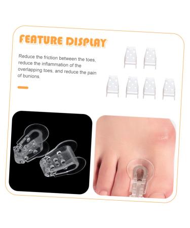 FOMIYES 3 Pairs Toe Splitter Nail Tool Thumb Splint Nail Protector Toe Dividers Valgus Correct Bunion Protector Foot Separator Toe Spacers for Feet Foot Toe Separator Man Sebs Stretcher - Buy Online on SooperMarket.com