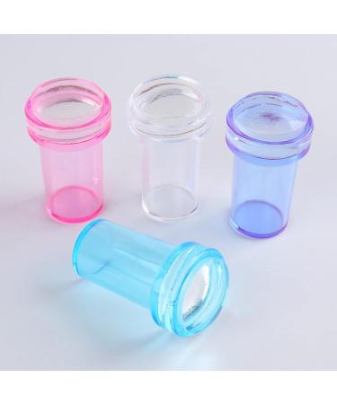 wirlsweal Nail Art Stamper Easy Storage Portable Reusable Nail Tool Stamp Seal for Fingernails Nail Tool Stamp Anti-dust for Female Transparent - Buy Online on SooperMarket.com