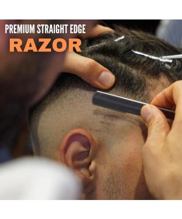 ProMax Professional Straight Edge Razor with 100 Derby Blades | Men's Stainless Steel Manual Shaver for Close Shaves | International Shipping Available - Buy Online on SooperMarket.com