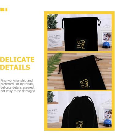 Cabilock 5pcs Hair Dryer Storage Bag Travel Hair Dryer Hair Dryer Travel Bag Hair Dryer Supplies Household 30X26X1CMx5pcs Blackx5pcs - Buy Online on SooperMarket.com