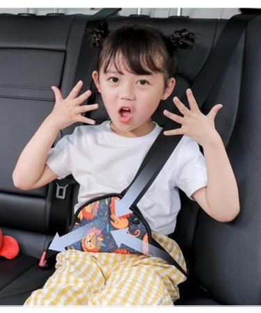 Cartoon Lion Kids Seatbelt Adjuster & Car Travel Pillow | Safety Belt Cushion & Shoulder Pad for Car Seat & Pushchair - Buy Online on SooperMarket.com