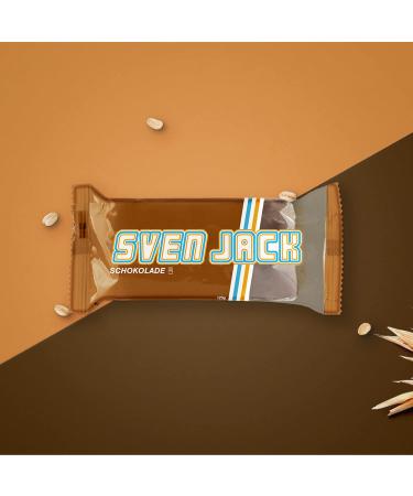 Buy Sven Jack Chocolate Energy Cake - Low Sugar Fitness Flapjacks (125g 12 Pack) - Long-Chain Carbs for Everyday Energy - International Shipping Available - Buy Online on SooperMarket.com