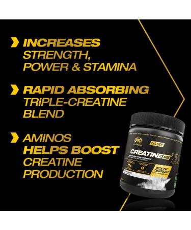 PVL Creatine X8 - Advanced Creatine Monohydrate Powder - Amino Acid Boosted Creatine Powder - Workout Supplement - Zero Sugars or Fillers -249 g - 30 Serving - Buy Online on SooperMarket.com