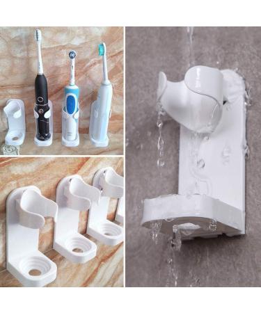 Chepl Electric Toothbrush Holder - 6-Piece Self-Adhesive Wall Bracket for Bathroom & Kitchen - No Drilling Needed - Buy Online on SooperMarket.com