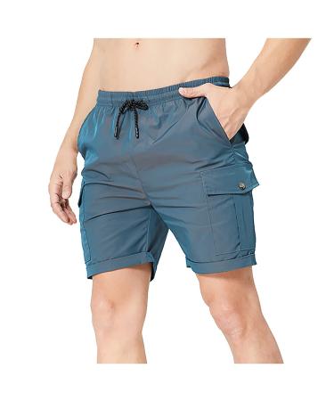 Ronony sports pants men Light training pants shorts sport jogging pants men football pants boys quick drying with pocket running shorts for fitness outdoor xxl a#blue