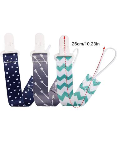 Teksome Schnullerleine | Fabric Pacifier Clips for Babies Toddlers & Kids | Soft Bite Ring | Secure Toy Clips - Buy Online on SooperMarket.com