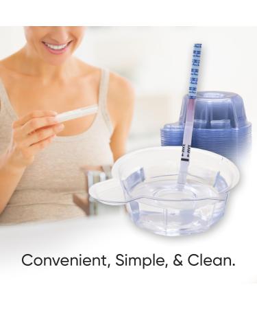 Wondfo 100 Pack Plastic Disposable Urine Specimen Cups for Pregnancy Test/Ovulation Test/pH Test - Buy Online on SooperMarket.com