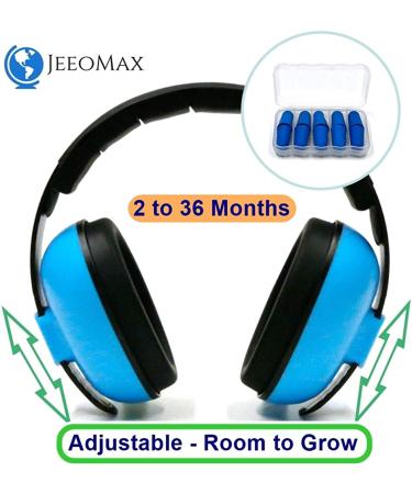 JeeoMax Baby Ear Muffs & Earplugs Pack - Noise Protection Headphones for Ages 2-36 Months - Buy Online on SooperMarket.com