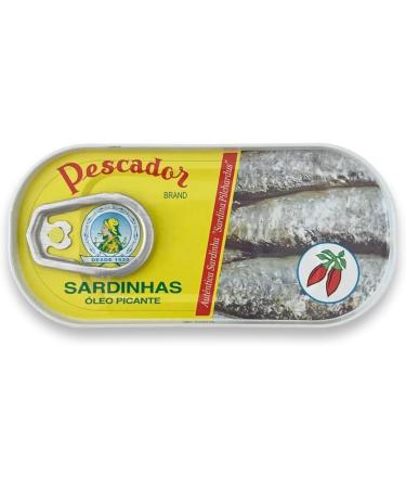 Spicy Sardines in Vegetable Oil - 10 x 56 g - Pescador - Portugal - Buy Online on SooperMarket.com